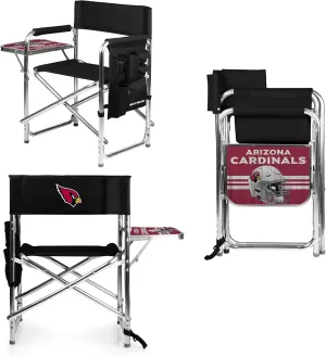 PICNIC TIME NFL Unisex-Adult NFL Sports Chair with Side Table, Beach Chair, Camp Chair for Adults