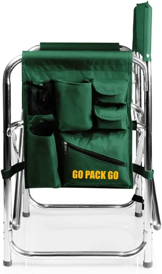 PICNIC TIME NFL Unisex-Adult NFL Sports Chair with Side Table, Beach Chair, Camp Chair for Adults