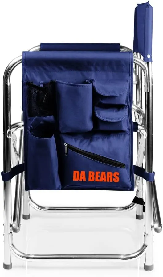 PICNIC TIME NFL Unisex-Adult NFL Sports Chair with Side Table, Beach Chair, Camp Chair for Adults