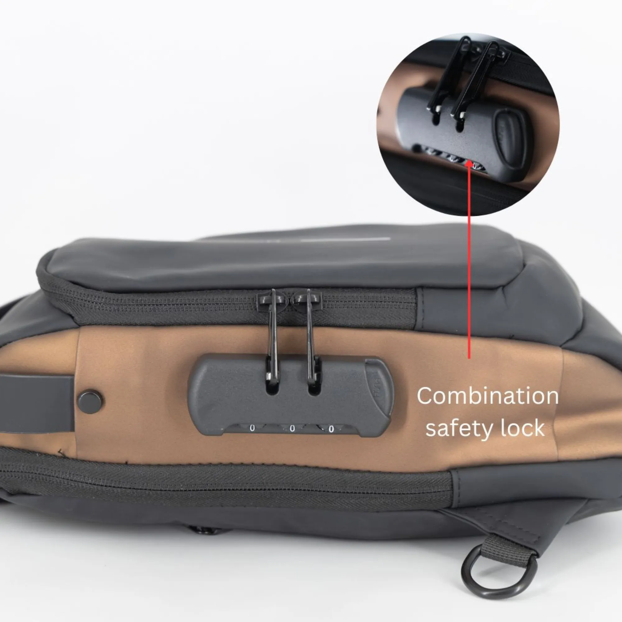 PIGEON Anti theft Crossbody Sling bag, Shoulder Backpack, Lightweight with USB charging port