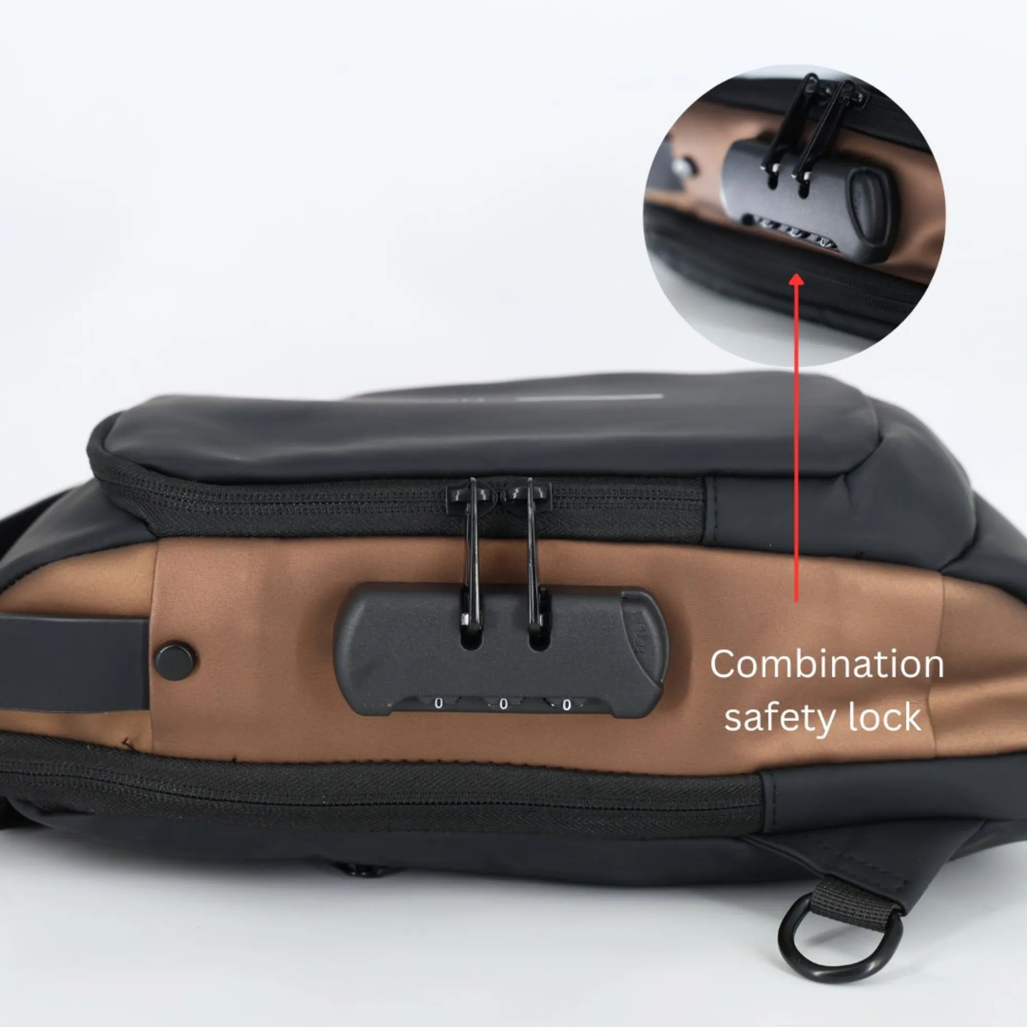 PIGEON Anti theft Crossbody Sling bag, Shoulder Backpack, Lightweight with USB charging port