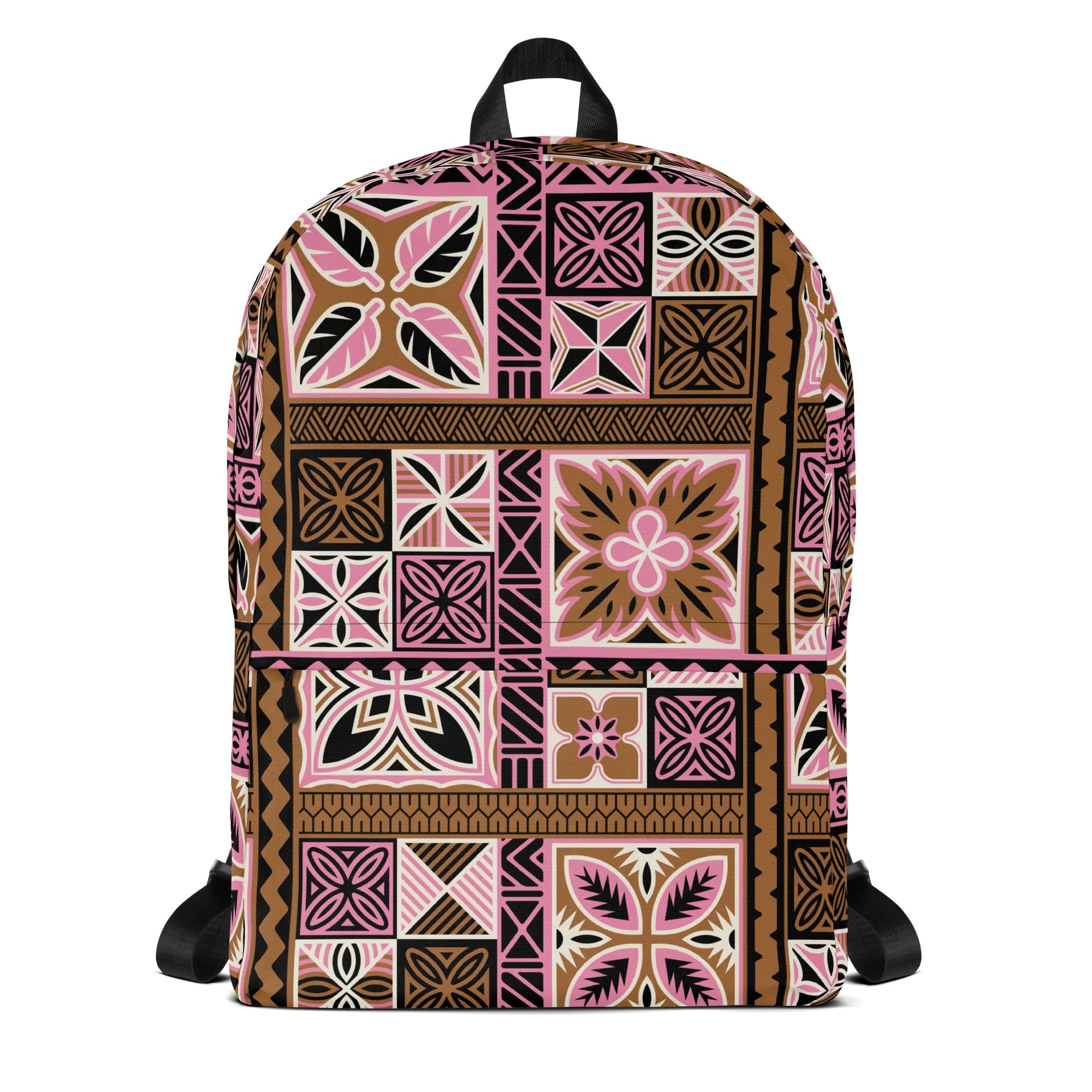 Pink Tiki Squares Backpack