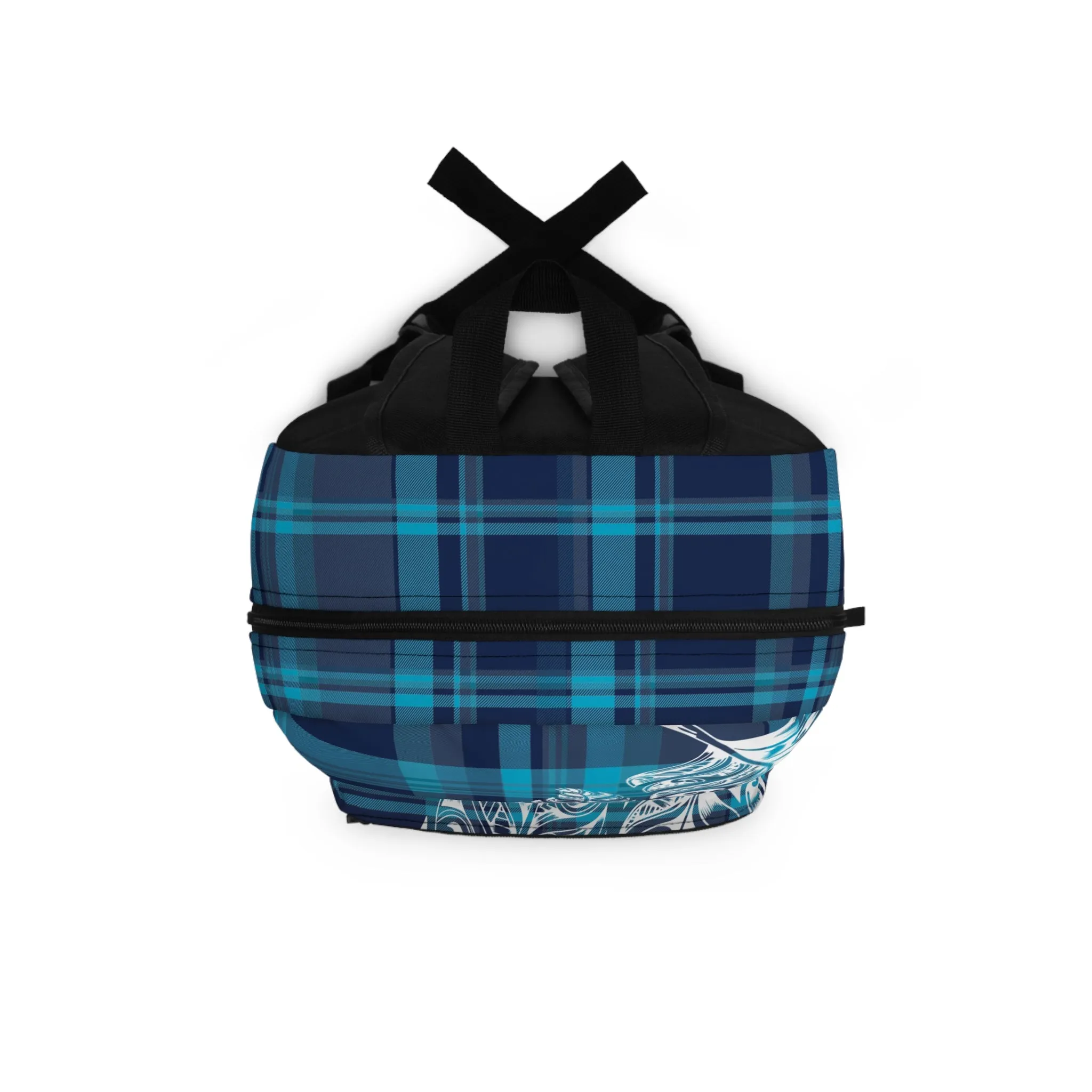 Plaid Tribal Feather Lightweight Backpack