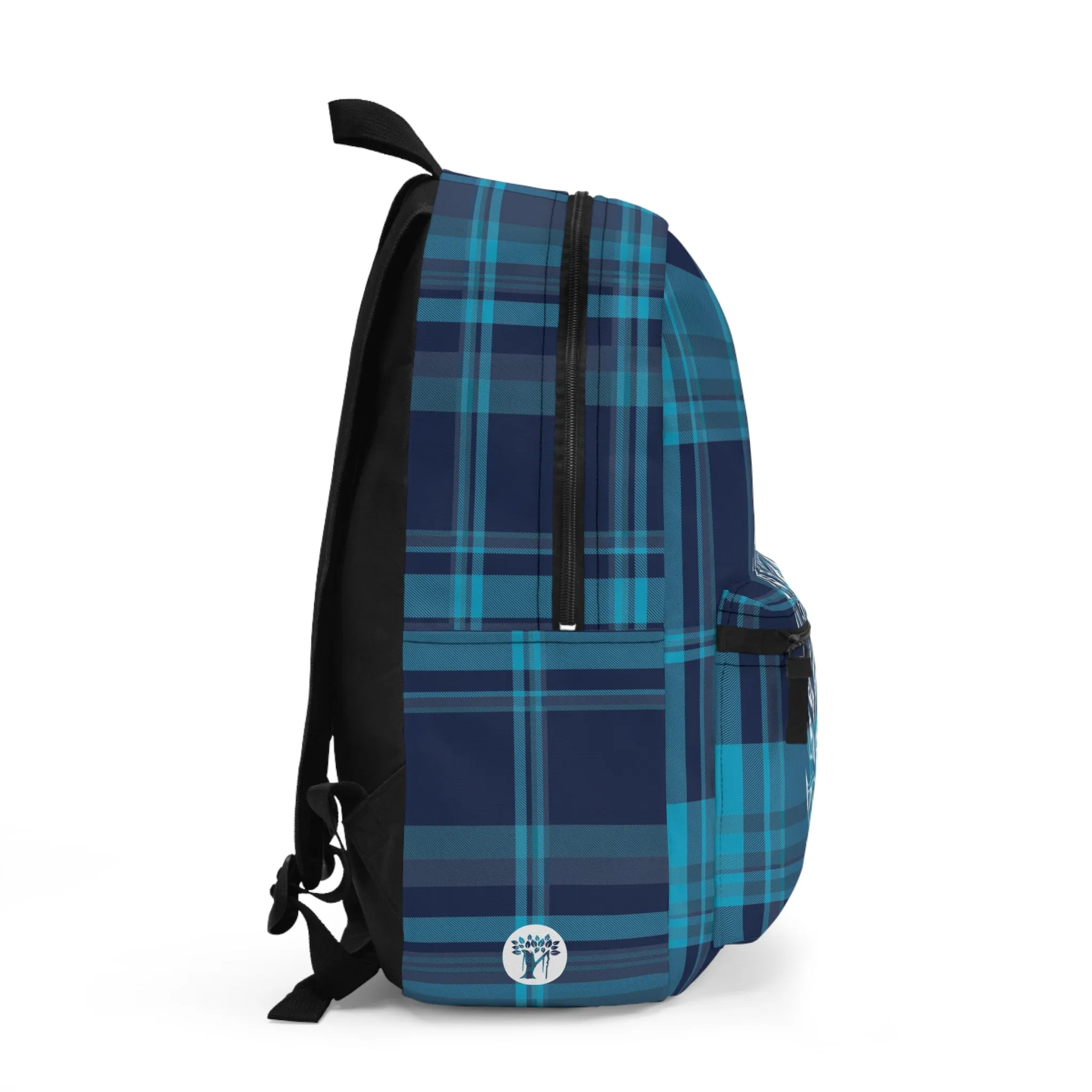 Plaid Tribal Feather Lightweight Backpack