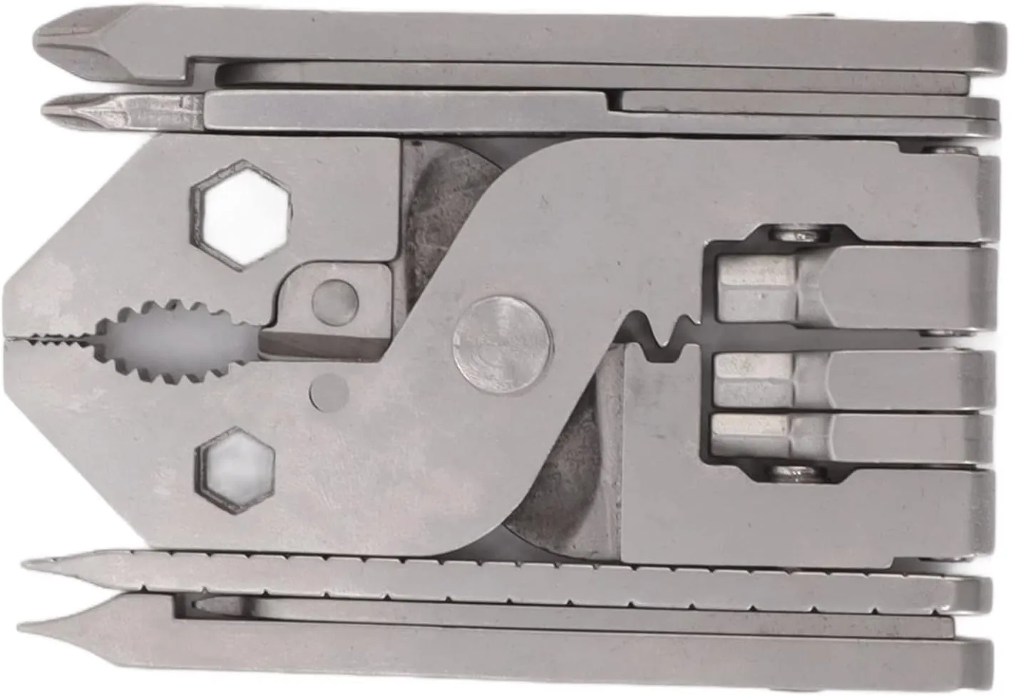 Pocket Multitool, Pliers Cast Steel Card Needle Tool Folding Wire Stripper Wrench Multi Multitools St Portable Folding Plier Ideal Gifts for Dad