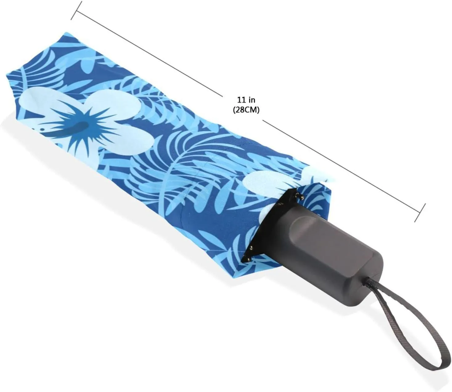 Poeticcity Rain Travel Umbrella, Hand Open Close Windproof Waterproof Folding Umbrella, Compact Canopy Strong Ray Parasol Umbrella