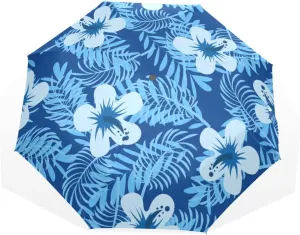 Poeticcity Rain Travel Umbrella, Hand Open Close Windproof Waterproof Folding Umbrella, Compact Canopy Strong Ray Parasol Umbrella