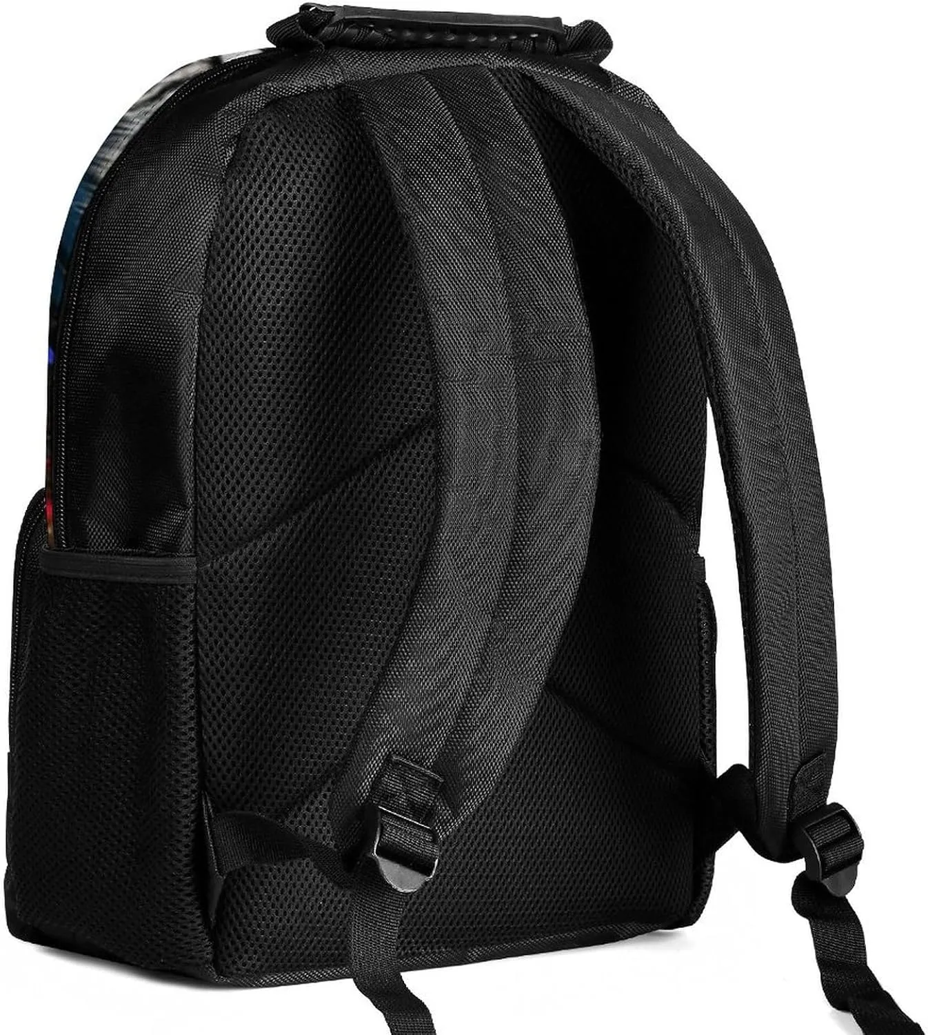 Polyester Daypack for Camping Travel Walking Cycling - Big Capacity Anti-Theft Multipurpose Bookbag, Trippy Tiger Animal Art Camping Outdoor Backpack
