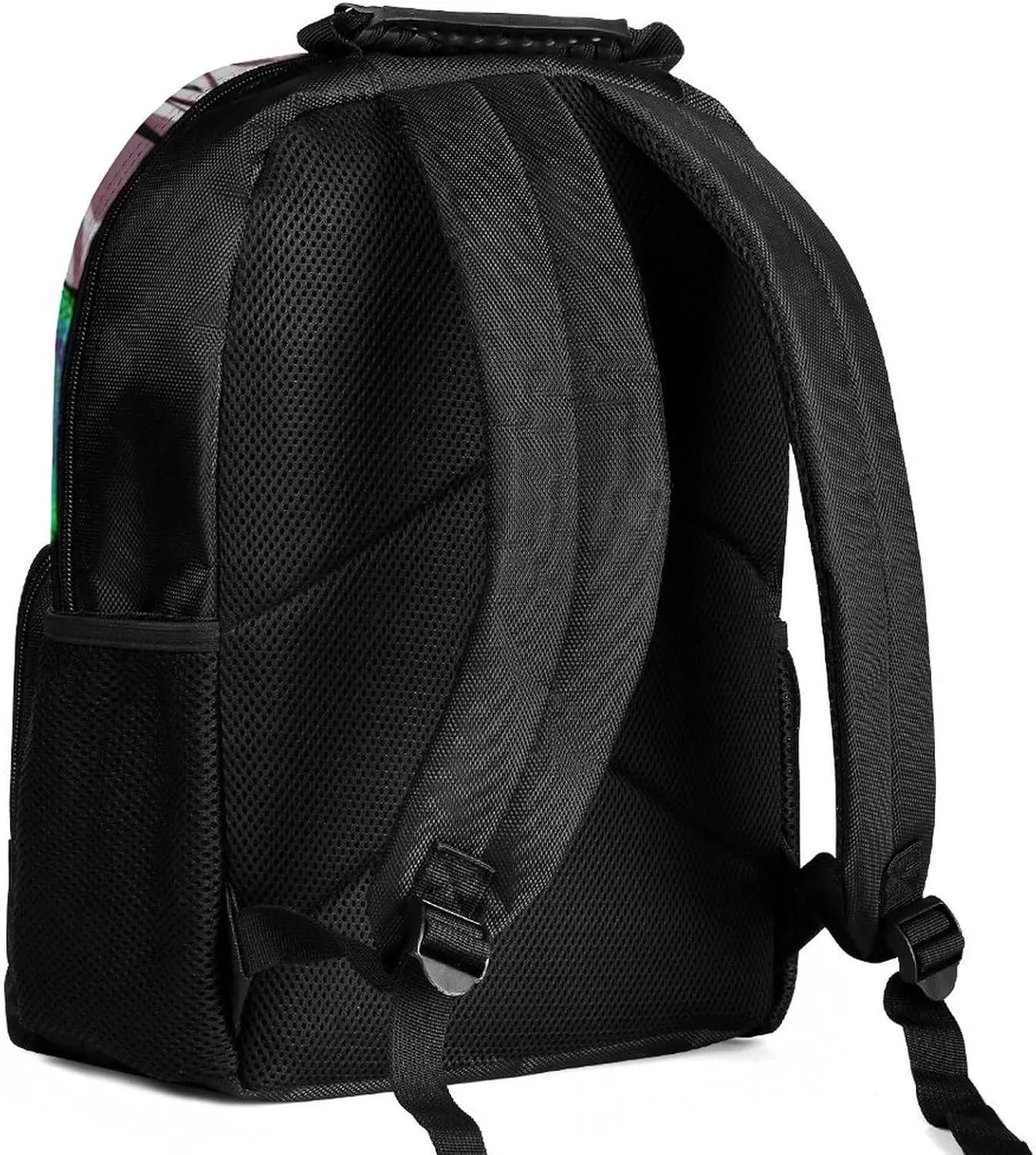Polyester Daypack for Hiking Work Running - Big Capacity Anti-Theft Multipurpose Shoulder Bag, Psychedelic Space Astronaut Sunflower Snake Art Travel and Sport Backpack Rucksack