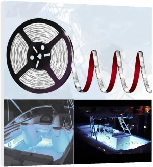 Pontoon Led Boat Lights, 12V 20FT Marine Led Strip Lights, Waterproof Boat Interior Light, Boat Deck Light, Night Fishing Lighting with Extension Cable for Boats (White)