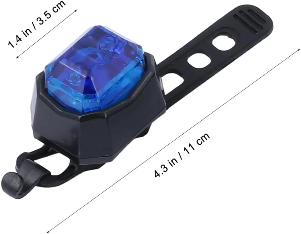POPETPOP Warning Light Riding Mountain Tail Night Cycling LED Bike Headlamp Abs