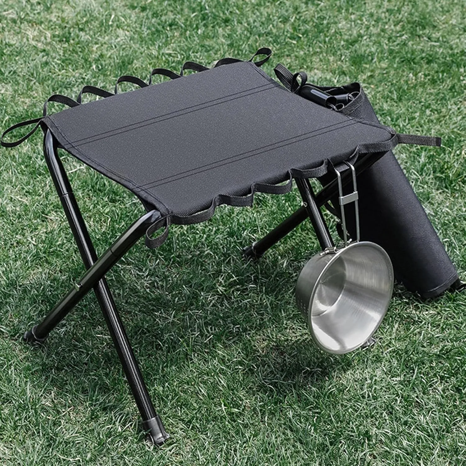 Portable Camping Chair | Compact Travel Stool | Foldable Hiking Stool | Fold Up Lightweight Camp Seat with Carry Bag for Outdoor Walking Hiking Fishing Gardening and Beach
