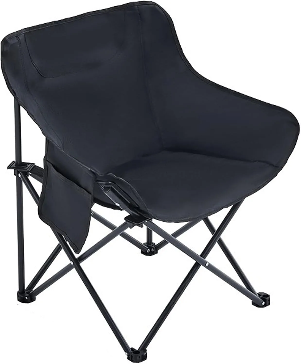 Portable Camping Chair - Heavy Duty Folding Backpacking Chairs, Collapsible Heavy Duty Packable Lightweight Backpack Chair Compact for Outdoor Camp, Travel, Beach, Picnic, Hiking
