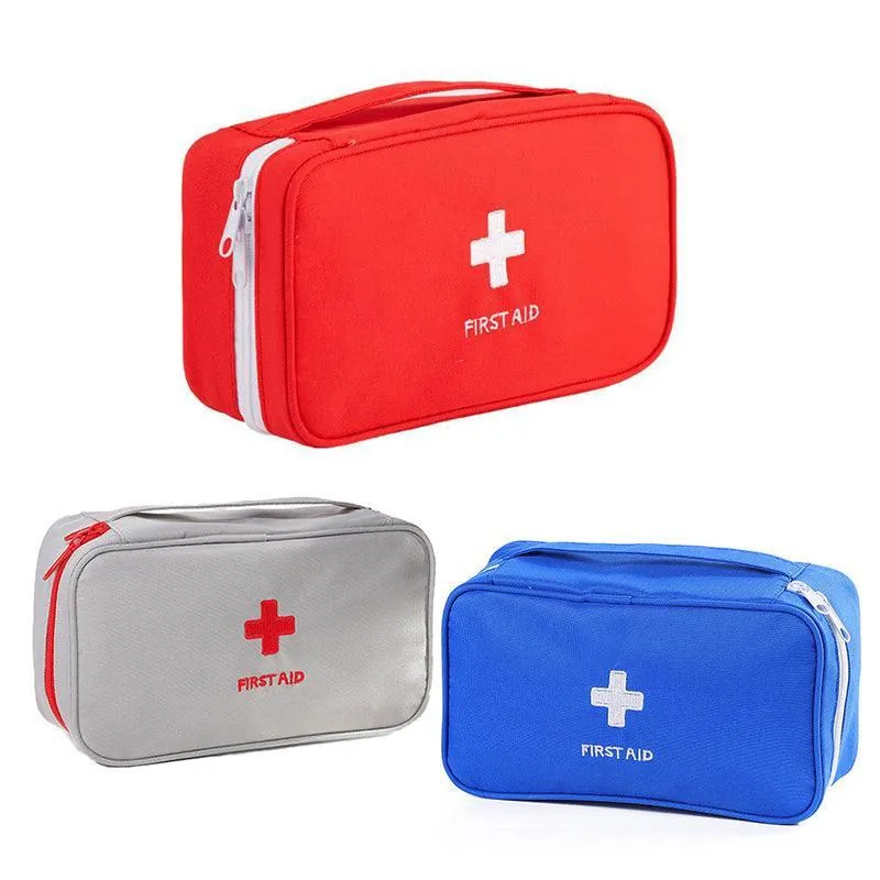 Portable Empty Emergency First Aid Box Pack Outdoor Camping Survival Bag