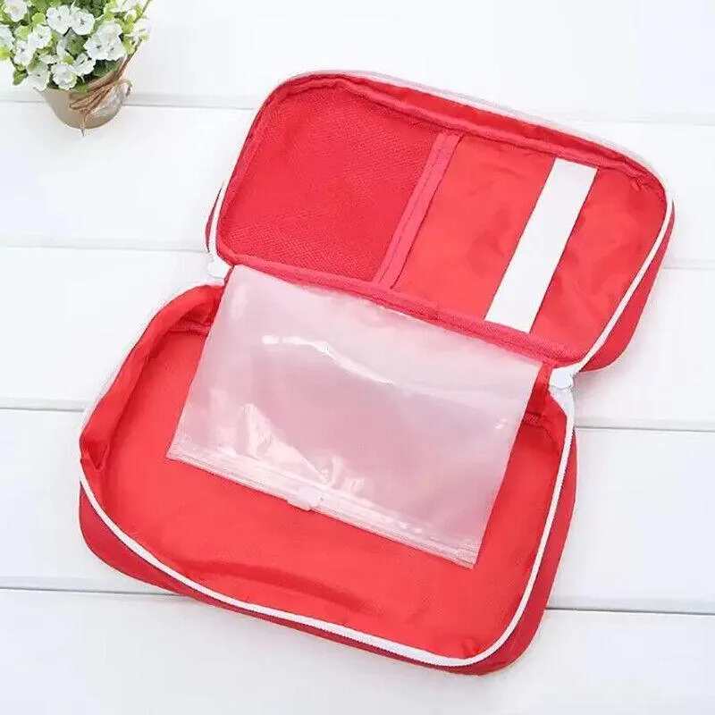 Portable Empty Emergency First Aid Box Pack Outdoor Camping Survival Bag