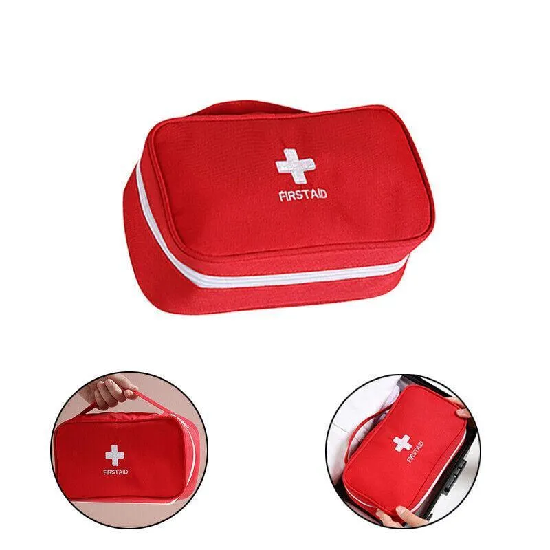 Portable Empty Emergency First Aid Box Pack Outdoor Camping Survival Bag
