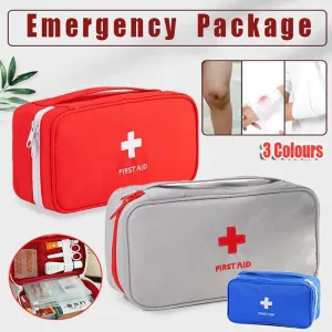 Portable Empty Emergency First Aid Box Pack Outdoor Camping Survival Bag