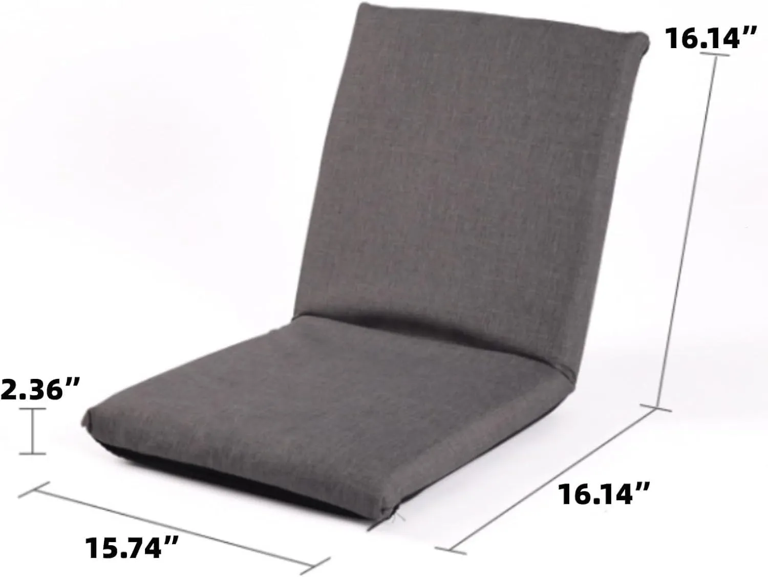 Portable Floor Chair with Back Support Lightweight Padded Folding for Beach Camping Meditation Gaming(Pink)