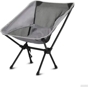 Portable Folding Mesh Camping Chair, Lightweight Outdoor Chair, Fully Padded Seat and Back, Camping Chair, Portable Lightweight Camping Chair/C/68 * 33 * 33Cm