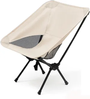 Portable Folding Mesh Camping Chair, Lightweight Outdoor Chair, Fully Padded Seat and Back, Camping Chair, Portable Lightweight Camping Chair/C/68 * 33 * 33Cm