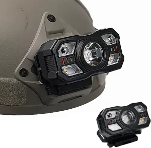 Powerful Induction LED Helmet Light IR Motion Sensor Camping Night Fishing Cycling Portable Hunting Shooting Lamp for Mich Fast Helmet