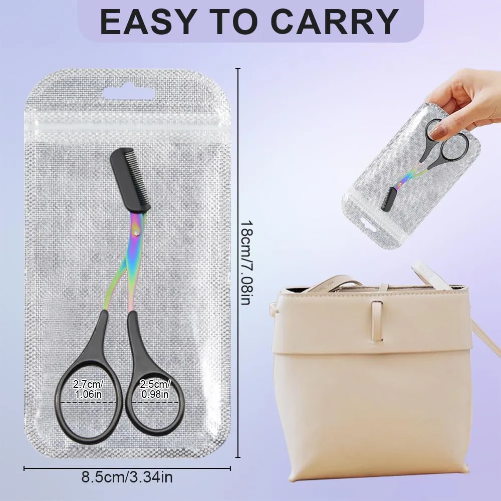 Precision Non-Slip Scissors & Razor - Eyebrow Removal Kit, Gifts for Men & Women