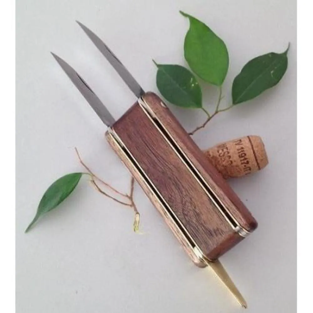 Premium Timber and Brass - Patch Budding Knife with Double Blade - 30mm Patch