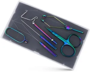 Premium Titanium Tool Kit - 6 Pieces - Fly Fishing Kit - Portable, Compact, and All The Essentials You Need to Get Started