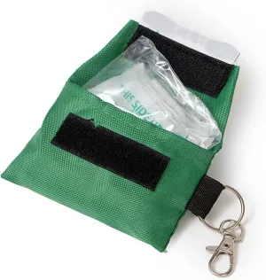 Primacare RS-8631-CS Pack of 12 CPR Barrier Keychain Pouch with One Way Valve, Face Shield Mask Keyring with HEPA Filter, First Aid Kits for CPR Training, Colors May Vary