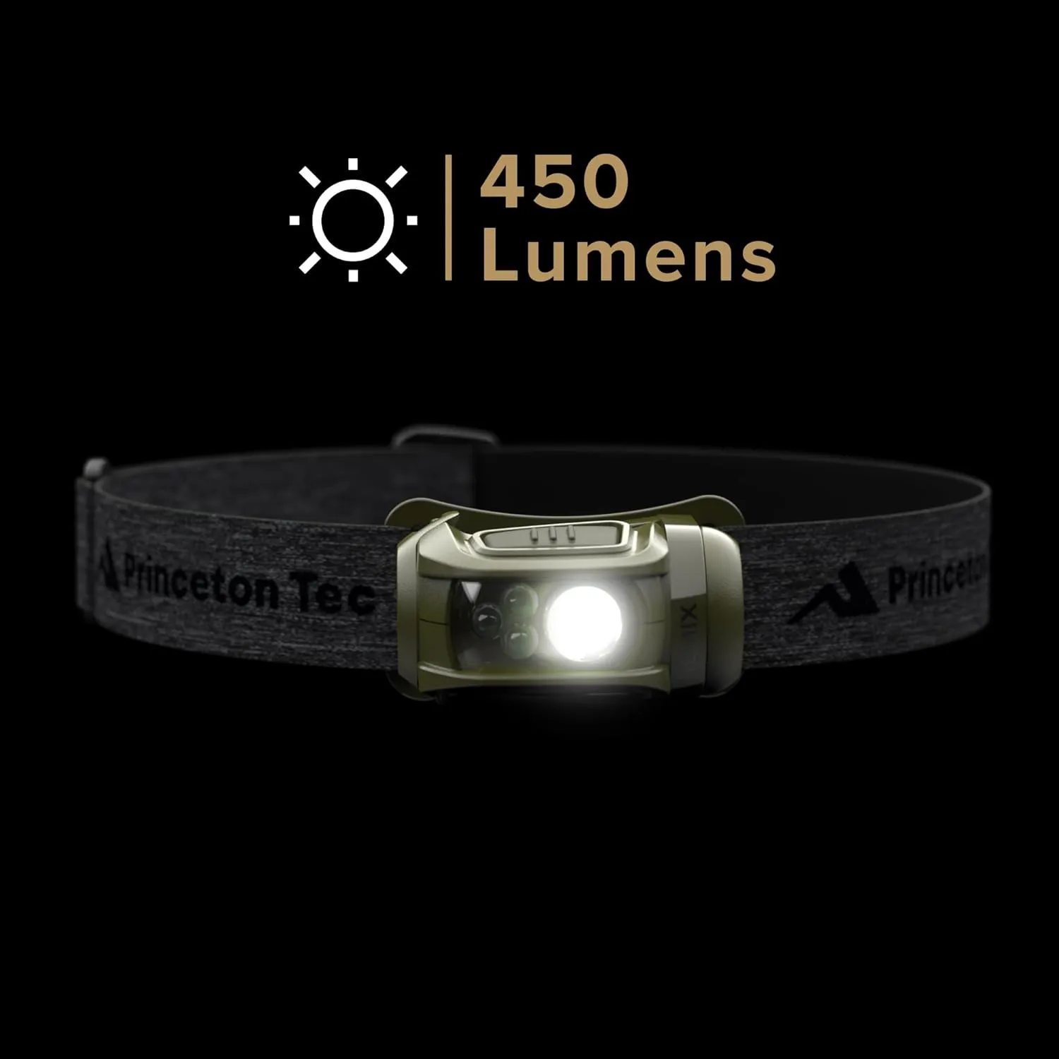 Princeton Tec Remix LED Headlamp (Green/Dark Green, 450 Lumens White and Red)