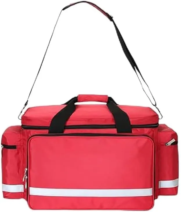 Professional Empty First Responder Bag, Outdoor Waterproof First Aid Kits Bag, Large Capacity EMT Trauma First Aid Carrier for Paramedics and Emergency Medical Supplies Kit