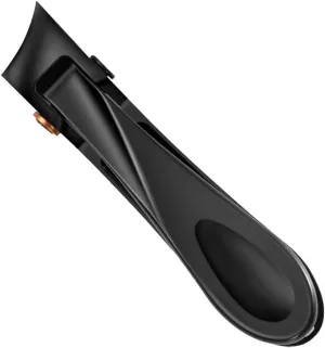 Professional Nail Clippers, Black, Stainless Steel Bevel Edge