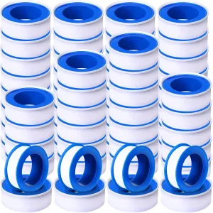 PTFE Tape 1/2 x 520 Inches Plumbers Waterproof Sealant Plumbing Tape for Shower Head Repairing Water Pipe Sealing(White,100 Rolls)
