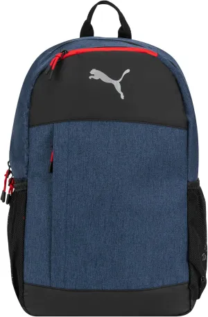 PUMA Unisex Kid's Terrain Backpack, Navy Blue Heather, Large