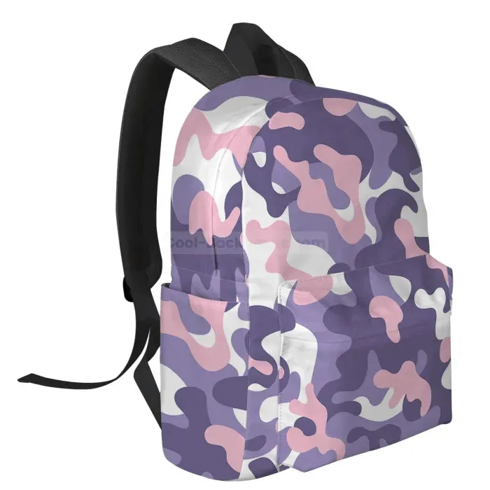 Purple Camouflage Backpack