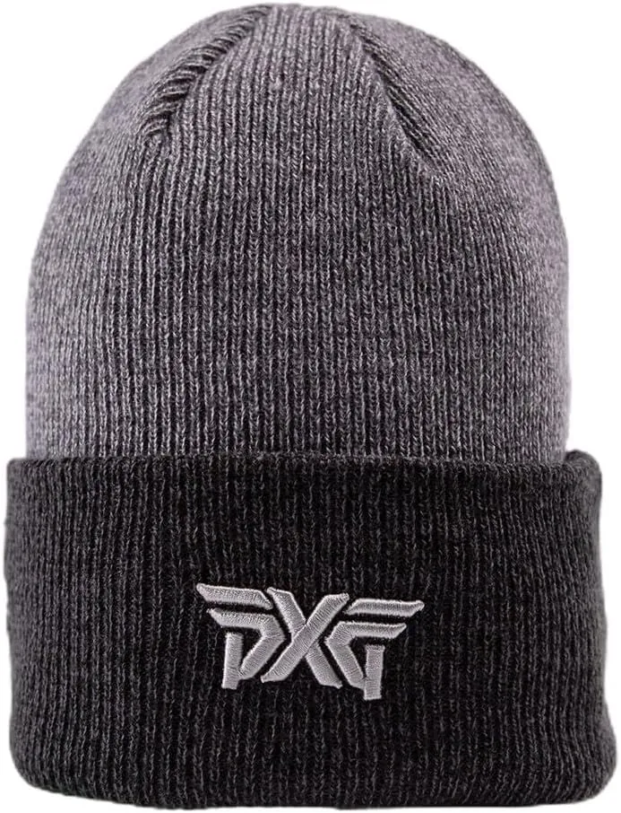 PXG Winter Beanie Skull Cap for Men and Women, Soft, Warm Ribbed Knit Fall and Winter Hat with Embroidered Logos