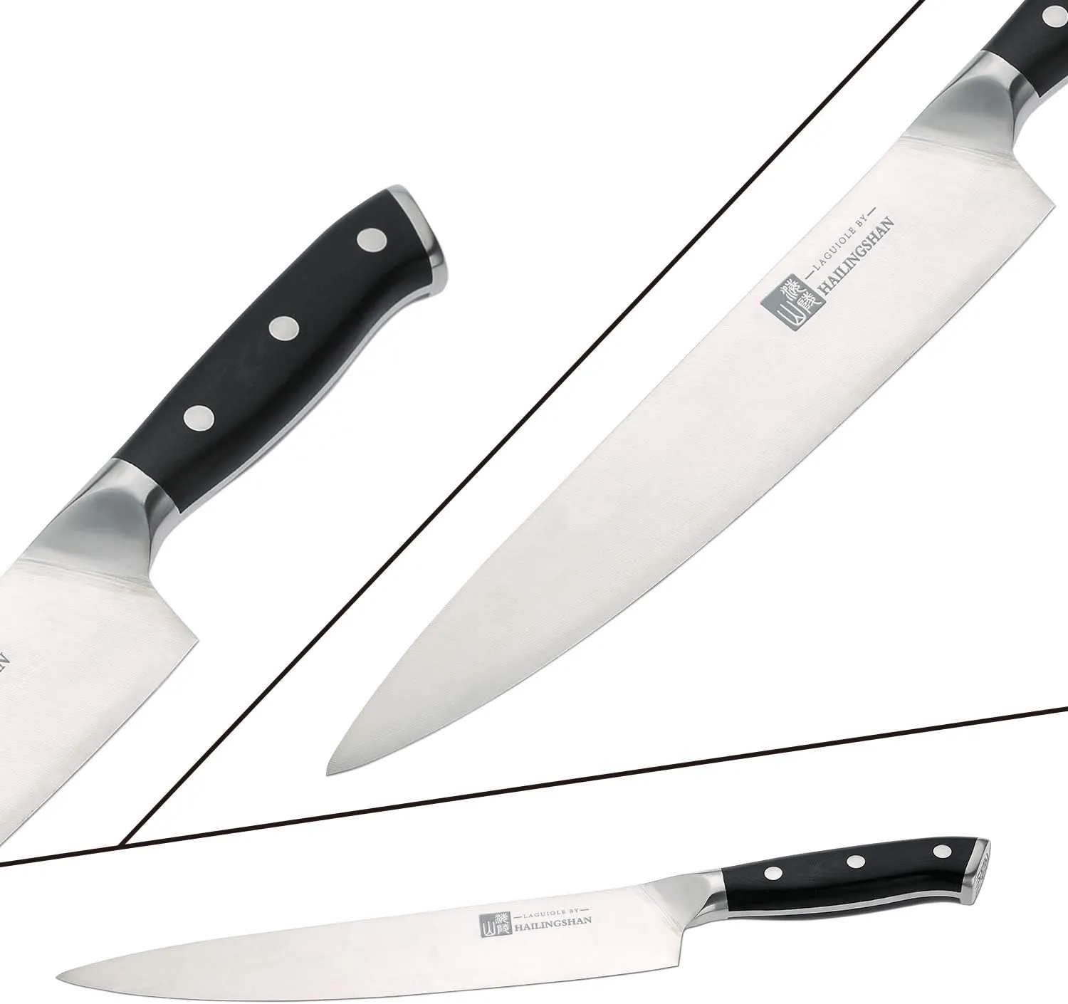 Qin Dynasty Series Chef Knife Pro Kitchen Knife 9.6 Inch Chef's knife High Carbon German Stainless Steel Sharp paring knife with Ergonomic Handle