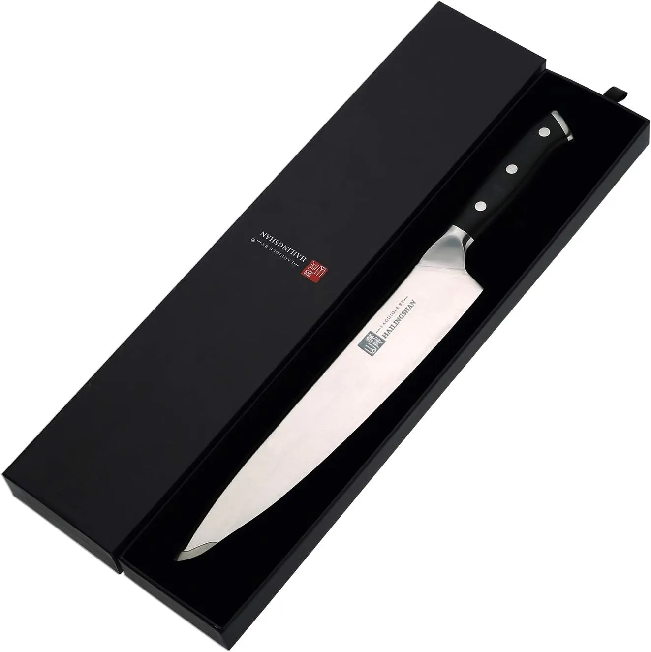 Qin Dynasty Series Chef Knife Pro Kitchen Knife 9.6 Inch Chef's knife High Carbon German Stainless Steel Sharp paring knife with Ergonomic Handle