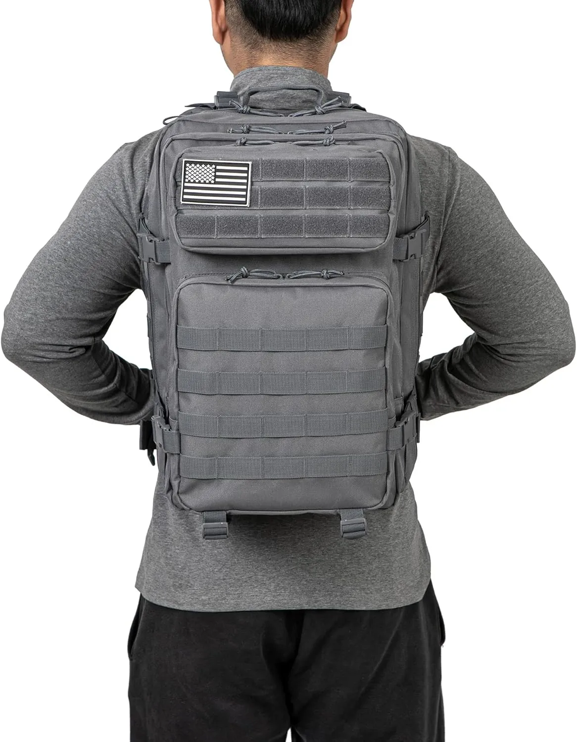 QT&QY 45L Military Tactical Backpacks Molle Army Assault Pack 3 Day Bug Out Bag Hiking Treeking Rucksack…