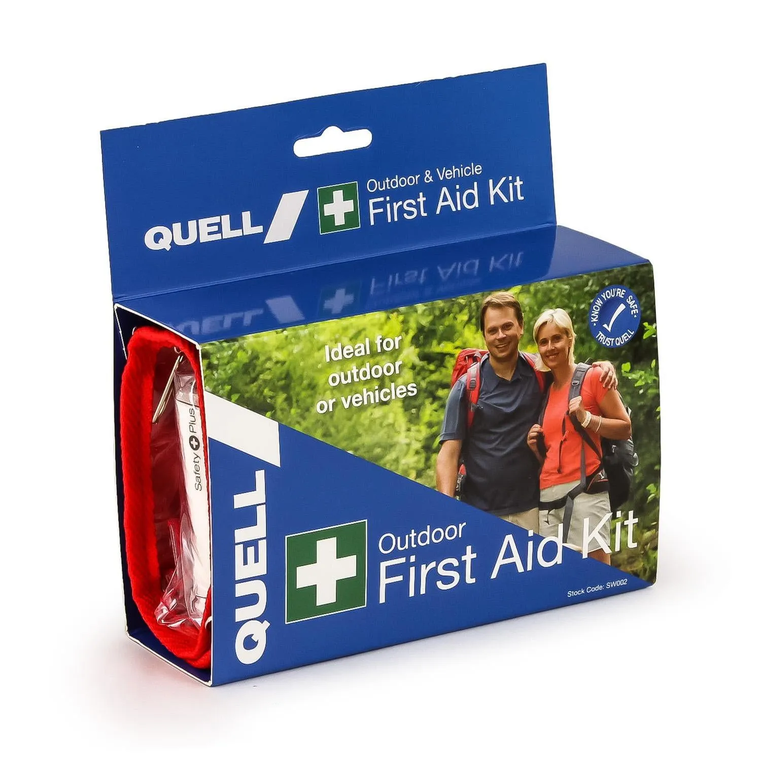 Quell Safe-Wise First Aid Kit W: 183mm, L: 63mm, D: 65mm Red