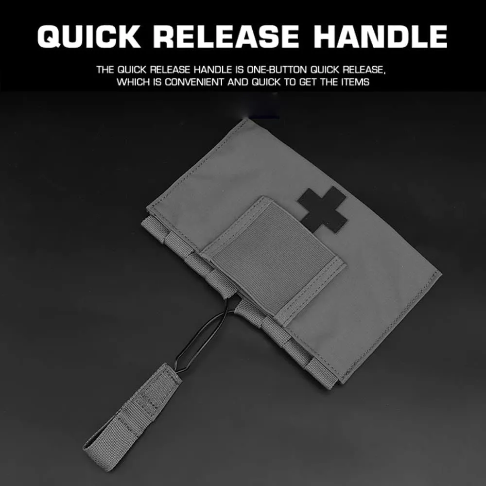 Quick Release IFAK Pouch LBT Medical Pouch MOLLE Aircraft Cable EDC Waist Belt Vest First Aid Kit Pouch