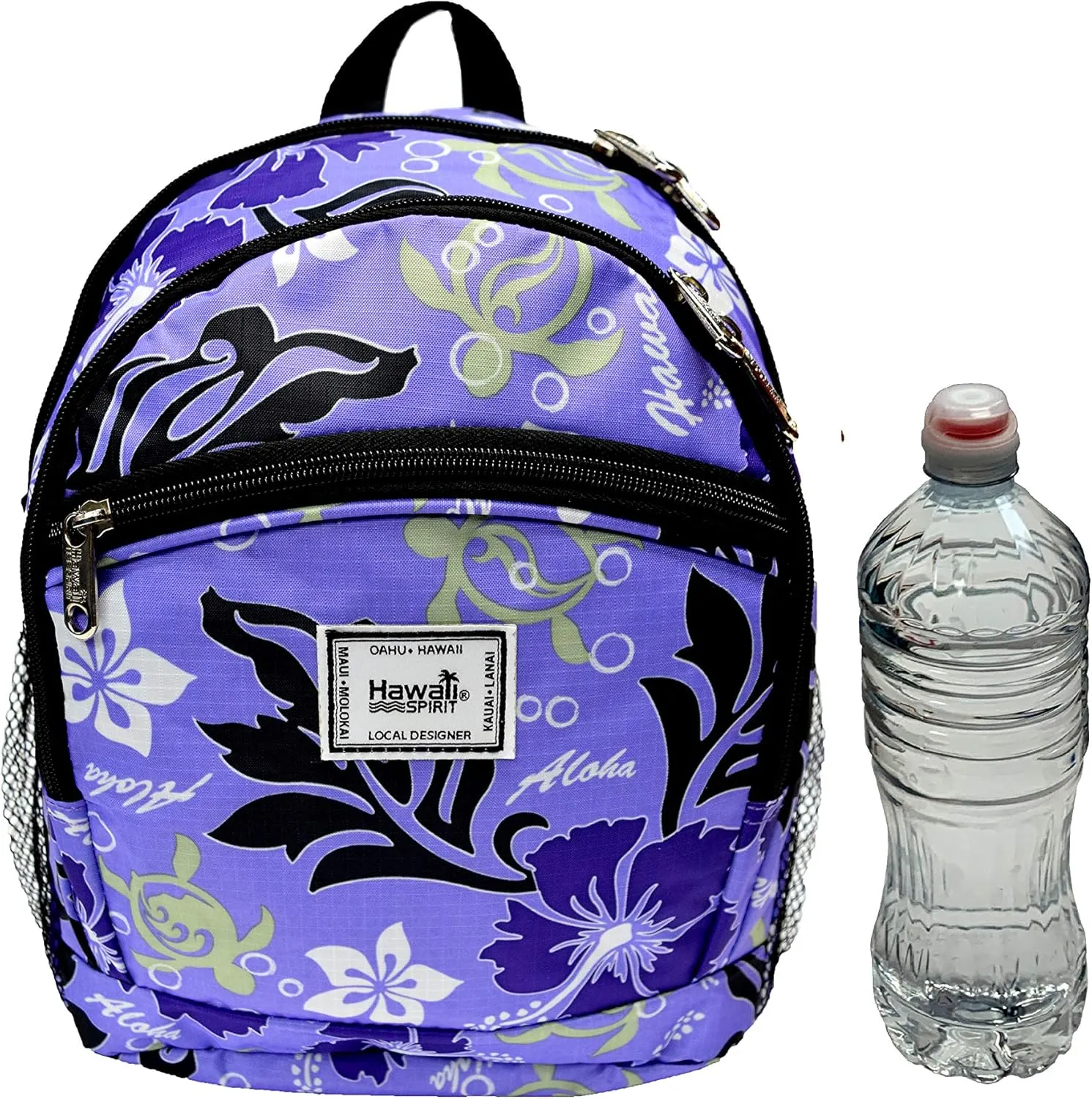 "Island Spirit" Junior Backpack (Purple, Honu Family 2)