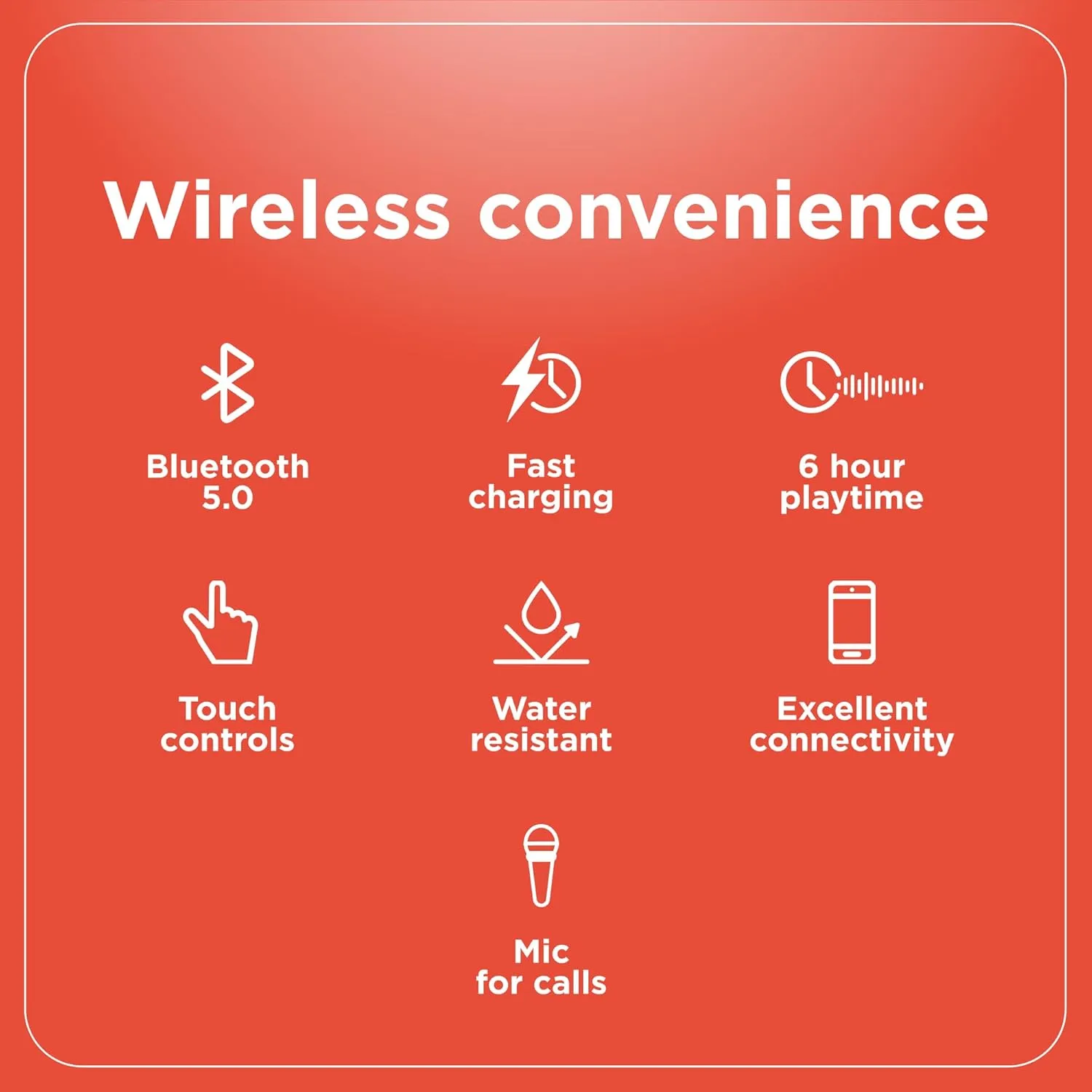 RadioShack High Performance Wireless Headphones, Active Noise Cancelling Earbuds, IPX5 Water Resistant Bluetooth Headphones with 400MAH Battery
