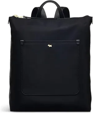RADLEY London Filey Avenue Responsible Women’s Medium Recycled Fabric Ziptop Backpack, Black