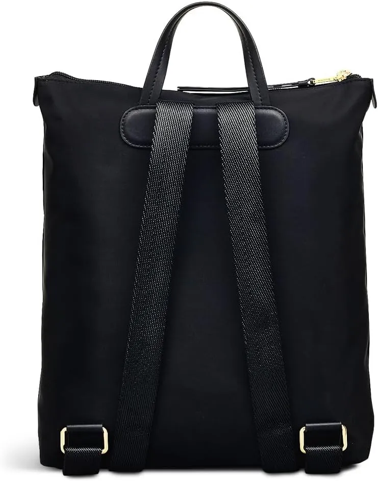 RADLEY London Filey Avenue Responsible Women’s Medium Recycled Fabric Ziptop Backpack, Black