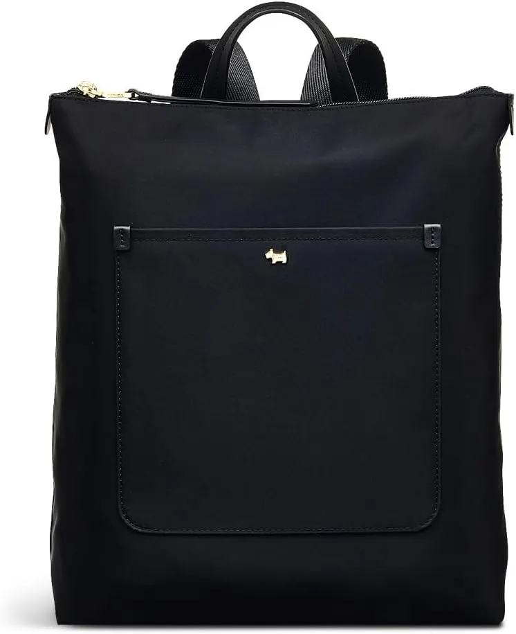 RADLEY London Filey Avenue Responsible Women’s Medium Recycled Fabric Ziptop Backpack, Black