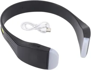 Rechargeable LED Headlamp, COB Head Torch, 2000lm Headband Light Forehead 4 Modes Suitable for Running Camping Emergency Black