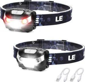Rechargeable LED Headlamp Duo - Ultimate Camping Essential