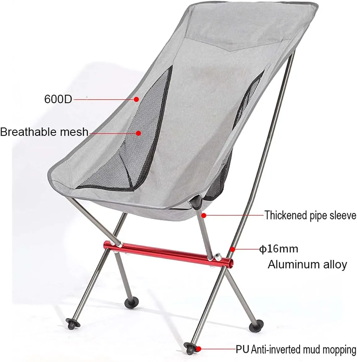 Recliner Chair,Ultralight Folding Outdoor Lawn Chair, Beach Chairs Small Collapsible Foldable Packable Lightweight Backpack Chair in A Bag for Outdoor, Camp, Picnic, Hiking,Bei