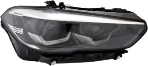 Replacement for X5 X6 2019-2023 LED Headlight Assembly with bulb, Right/Passenger Side, 63 11 7 933 338 / BM2503199 DOT/SAE Compliant, LED High Beam, without LOGO